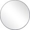 Camden Isle Home Modern Decorative Round Metal Frame Mirror